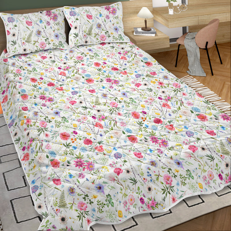 Lightweight Bedspreads Botanical Coverlets Quilt Bedding Set