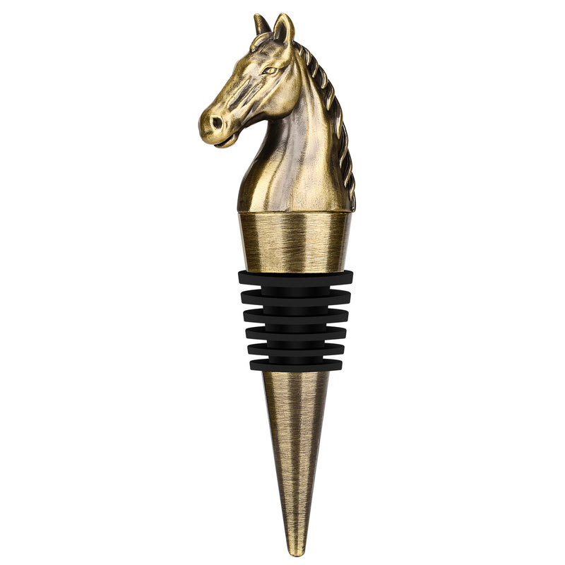 Luxury Horse Head Wine Bottle Stopper Animal-shaped Wine Stopper For Preserving Red Wine