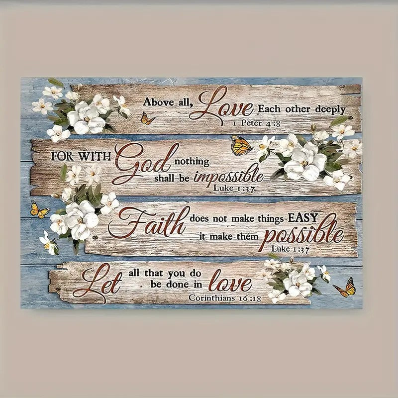 1 Piece Wood Frame Canvas Painting