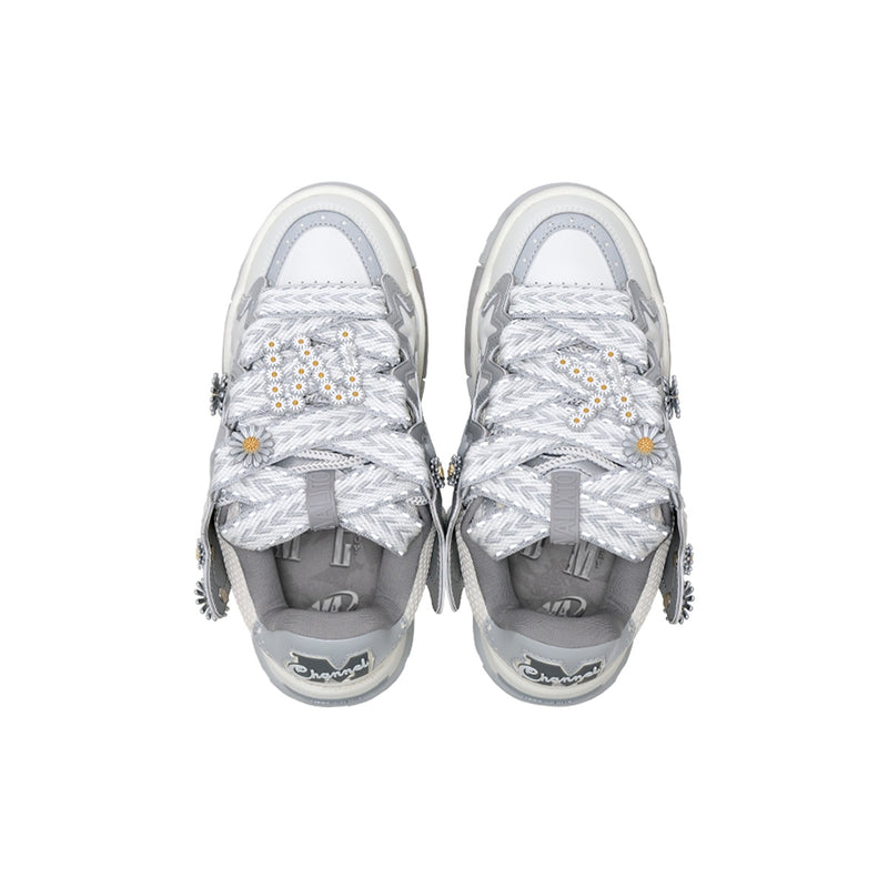 KAALIXTO--Daisy Bread Shoes-Grey - Unisex