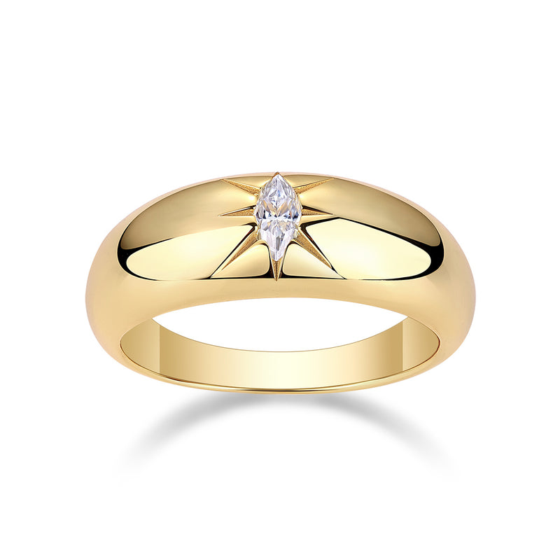 Eight-prong Radiance - A Fashionable And Luxurious Jewelry Piece Set