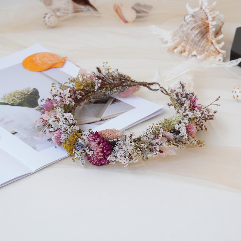 Gypsophila Crown, Dried Flower Crown