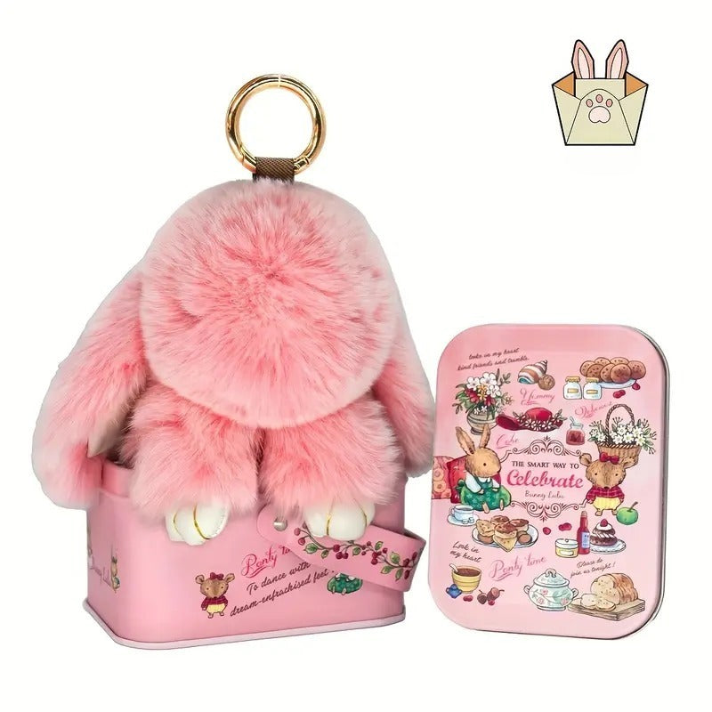 1PC Handmade Soft Plush Rabbit Toy