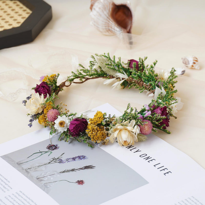 Gypsophila Crown, Dried Flower Crown
