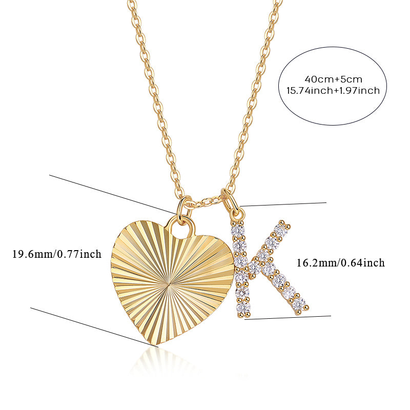 Heart Secret - A Fashionable And Trendy Necklace Pendant Diamond Jewelry Necklace Set