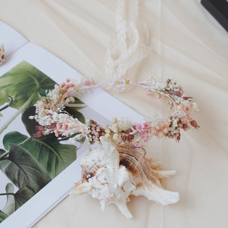 Baby Breath Crown, Dried Crown