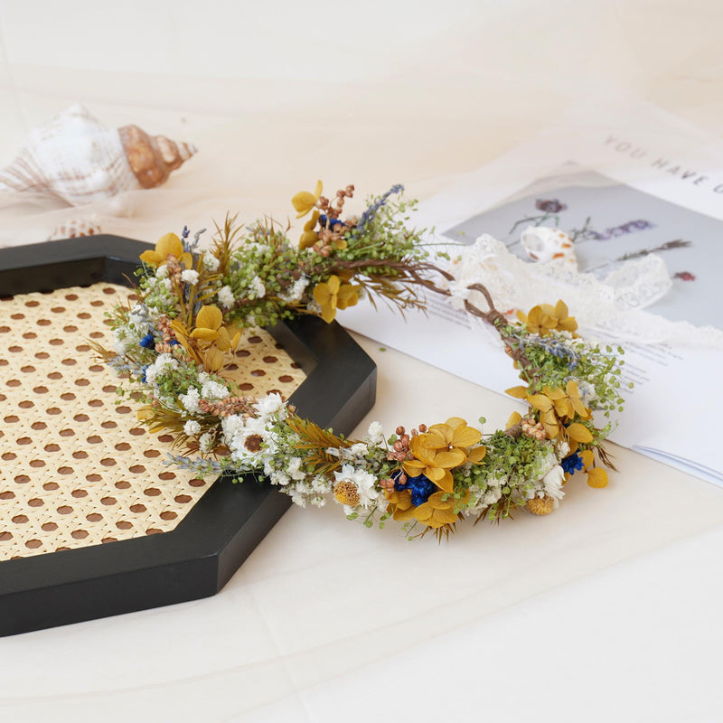 Gypsophila Crown, Dried Flower Crown