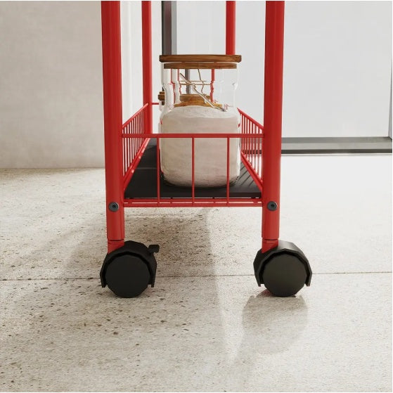 6-Tier Rolling Cart Gap Kitchen Slim Slide Out Storage Tower Rack With Wheels