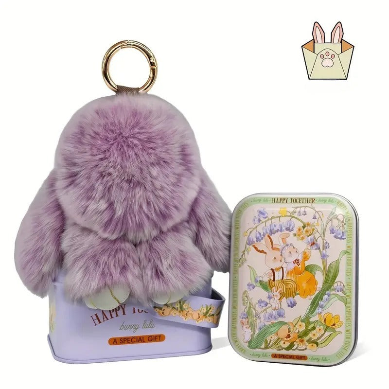 1PC Handmade Soft Plush Rabbit Toy
