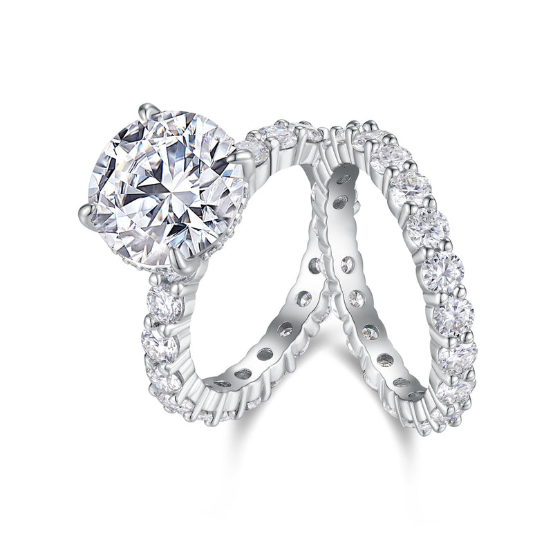Time Vow - Fashionable Men's And Women's Ring Row Jewelry Set