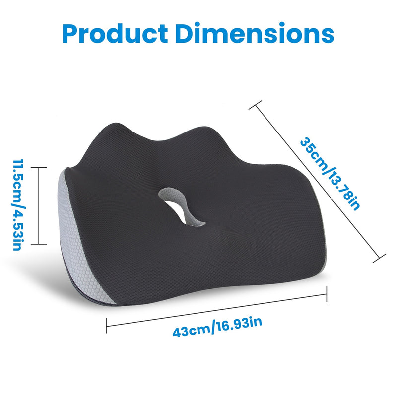 1Pc Memory Foam Seat Cushion Sciatica Pain Relief Cushion Pillow S