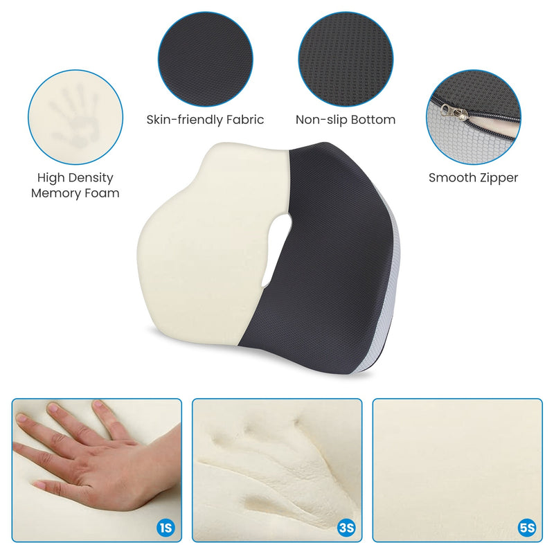 1Pc Memory Foam Seat Cushion Sciatica Pain Relief Cushion Pillow S