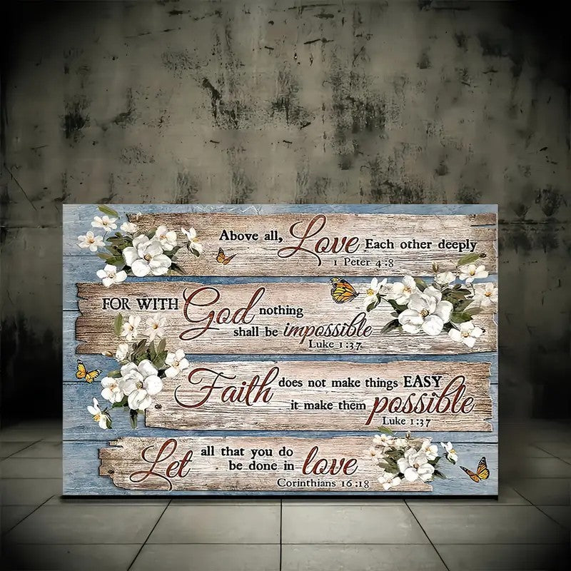 1 Piece Wood Frame Canvas Painting