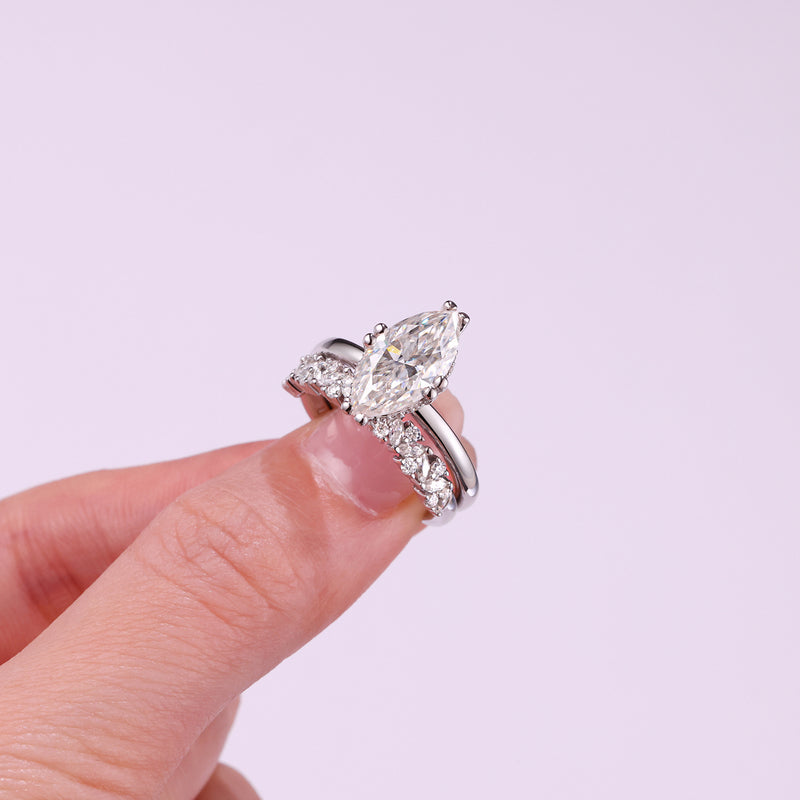 Star Eyes - Fashionable Men's And Women's Ring And Ring Jewelry Set