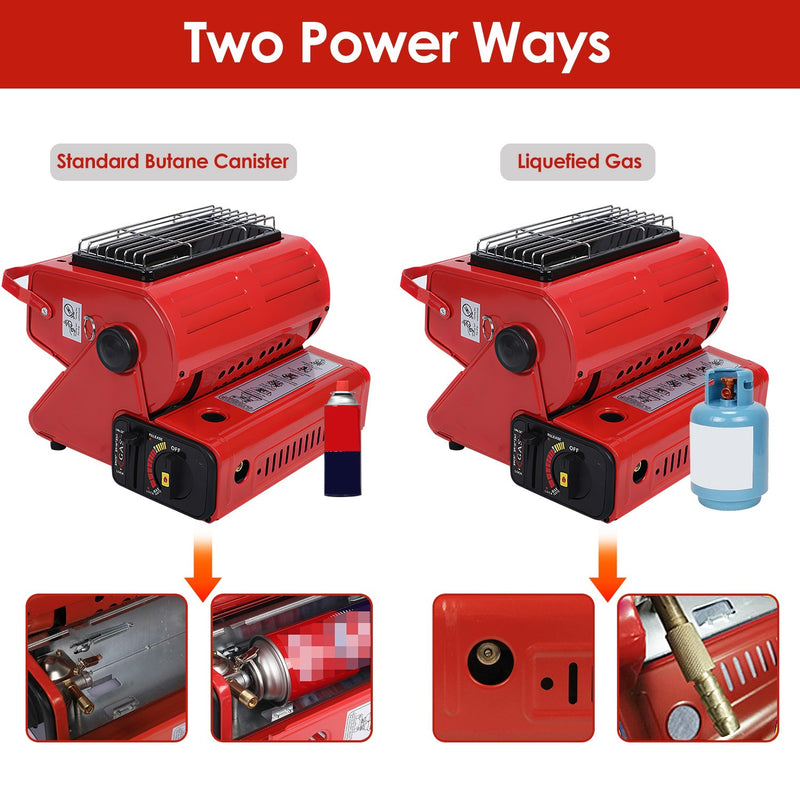 1Pc 2 In 1 Portable Butane Burner Heater
