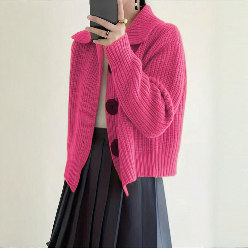 Women's Solid Color Free Size Sweater