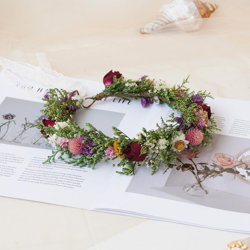 Gypsophila Crown, Dried Flower Crown