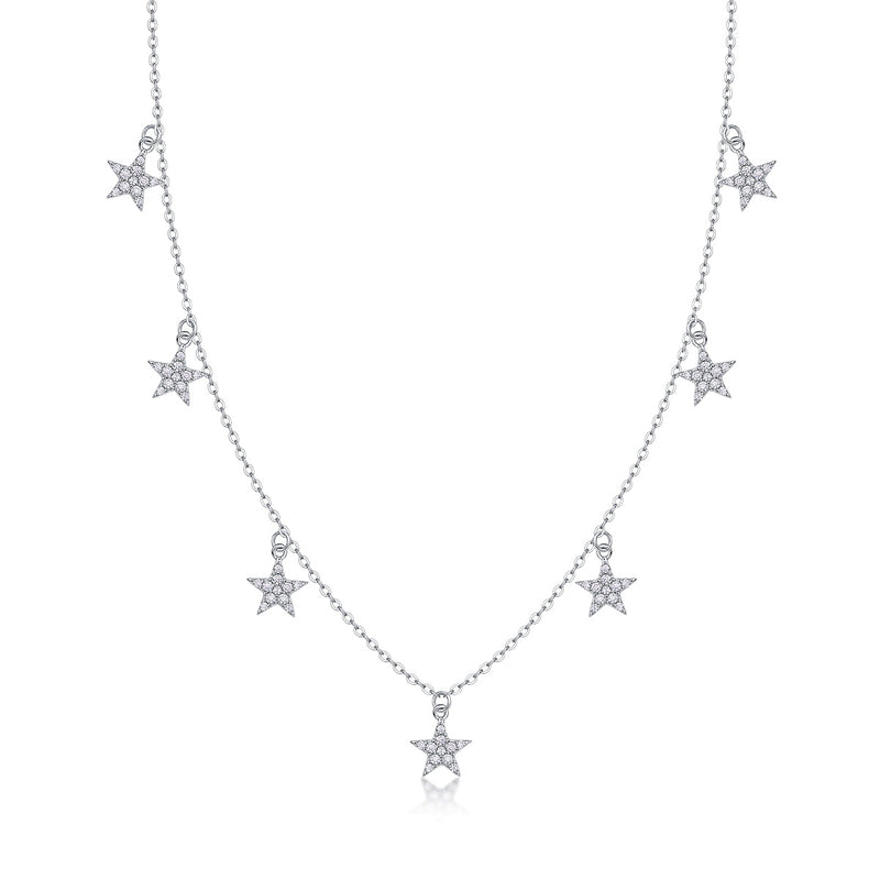 Star Love - A Fashionable And Luxurious Diamond Jewelry Pendant Set