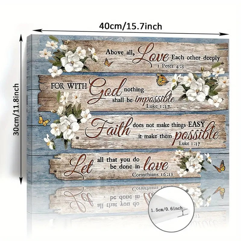 1 Piece Wood Frame Canvas Painting