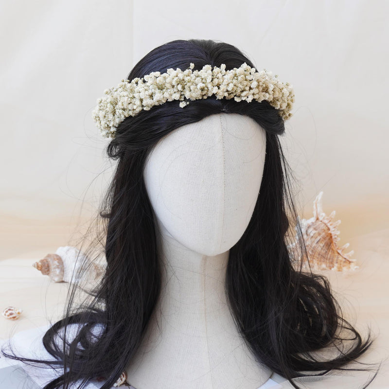 Gypsophila Crown, Dried Flower Crown