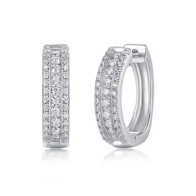 Splendid Night Luxury Fashion Diamond Earrings Stud Set