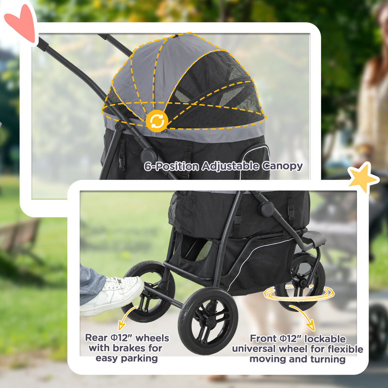 Pet Jogging Stroller For Small Dogs And Cats