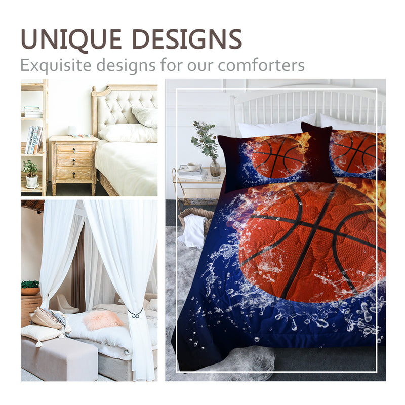 Sports Basketball Pattern Comforters Sets