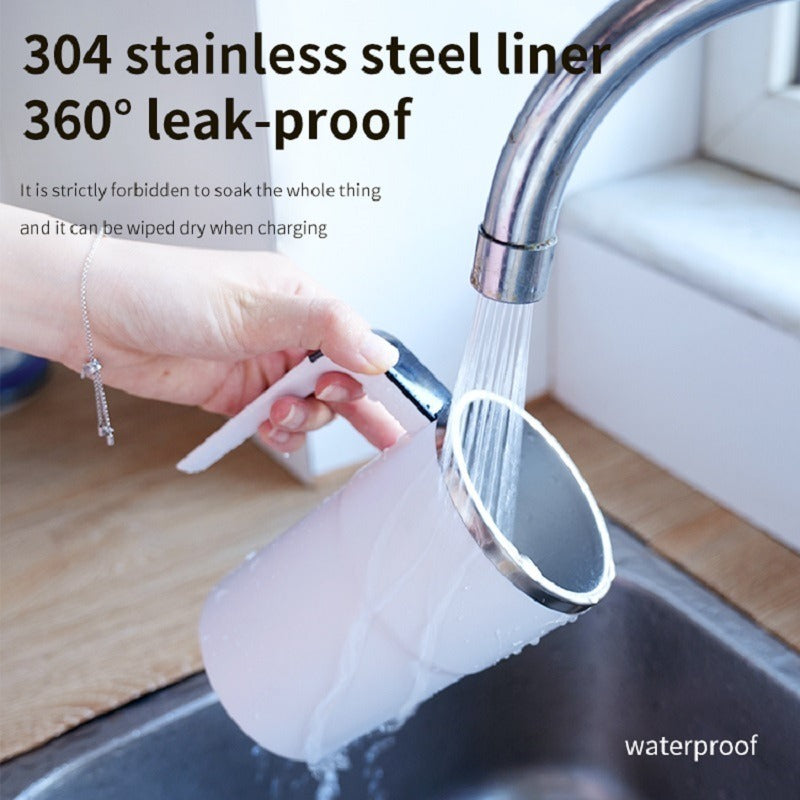 Automatic Coffee Stirring Cup, Stainless Steel Self-stirring Coffee Cup With Lid