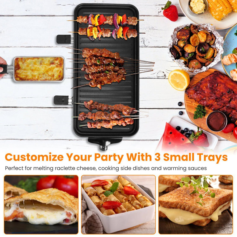 1Pc 2000W Electric Indoor Grill 2 In 1 Electric BBQ Gill