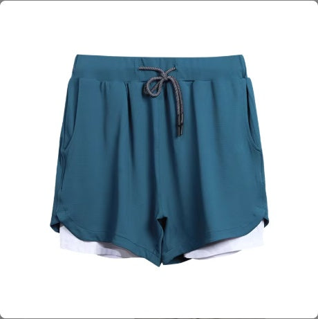 Men Liner Running Fitness Shorts