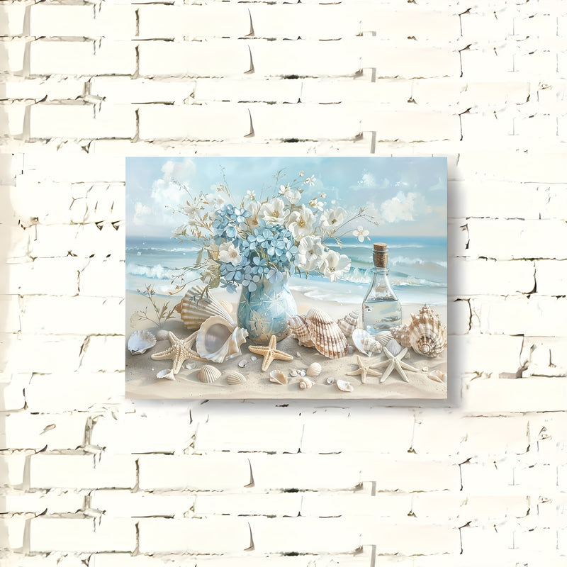 1 Piece Framed Wooden Canvas Painting