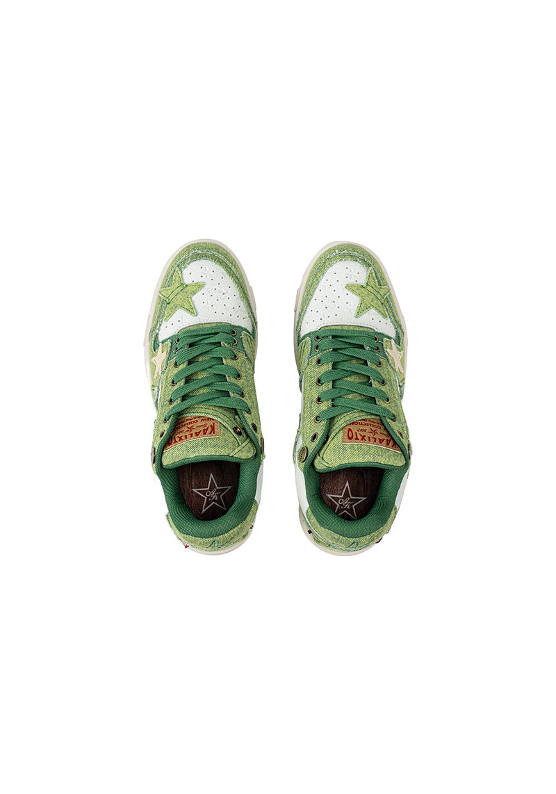 KAALIXTO-Retro Star Sneakers - Avocado - Unisex