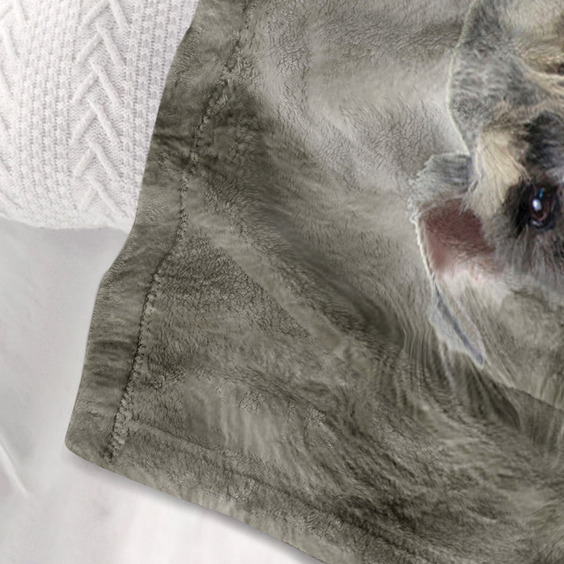 Schnauzer Flannel Blankets Cozy Blanket