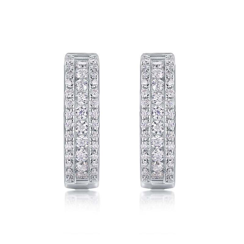 Splendid Night Luxury Fashion Diamond Earrings Stud Set