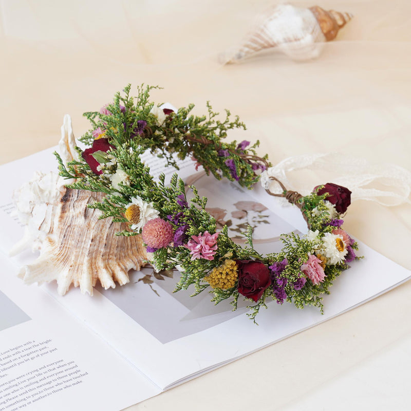 Gypsophila Crown, Dried Flower Crown