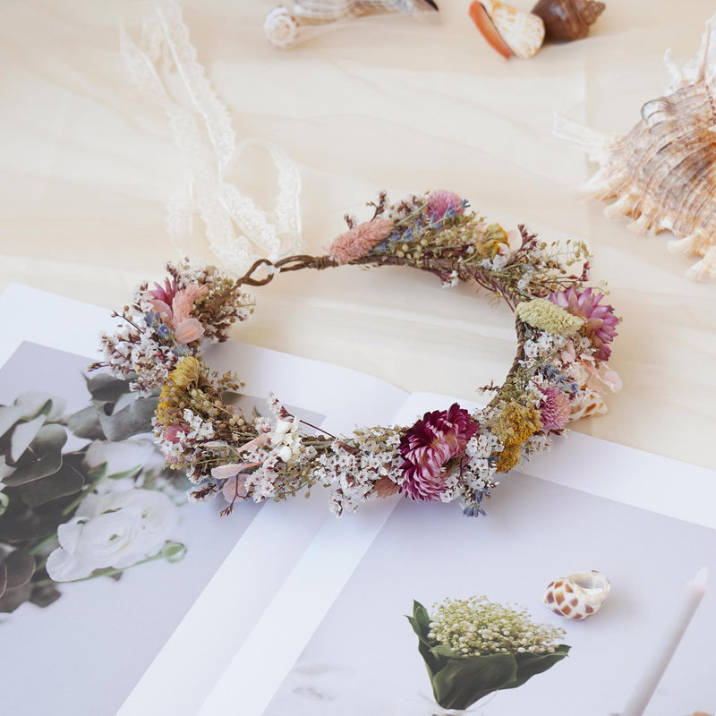 Gypsophila Crown, Dried Flower Crown