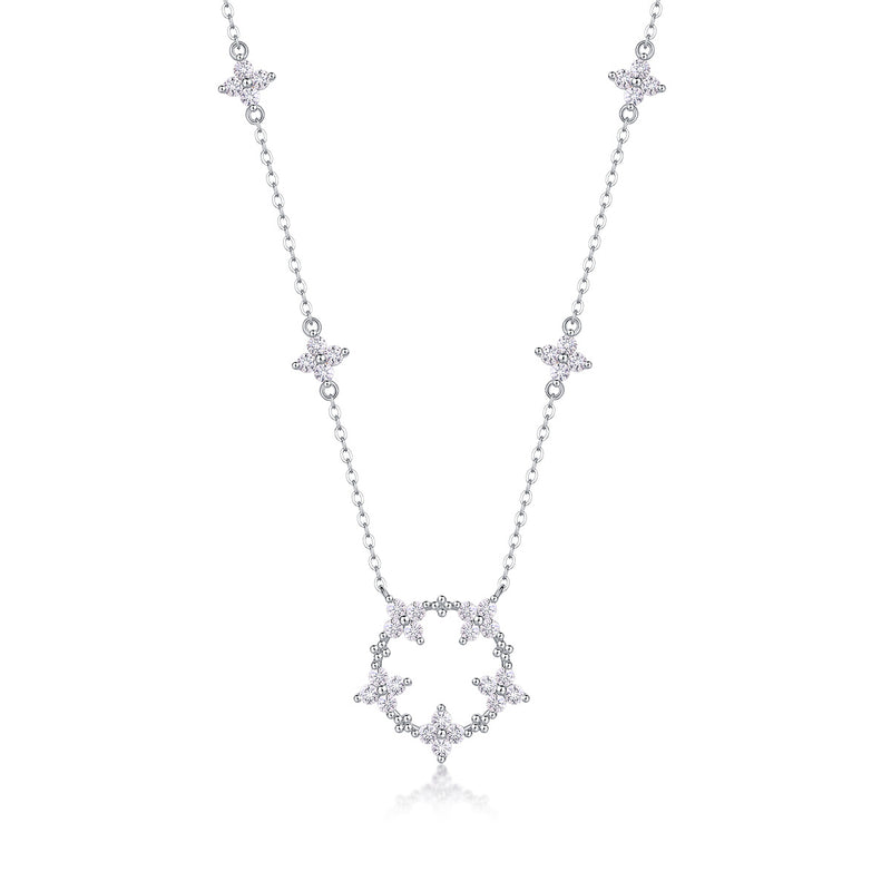 Iris - A Fashionable And Luxurious Diamond Jewelry Pendant Set