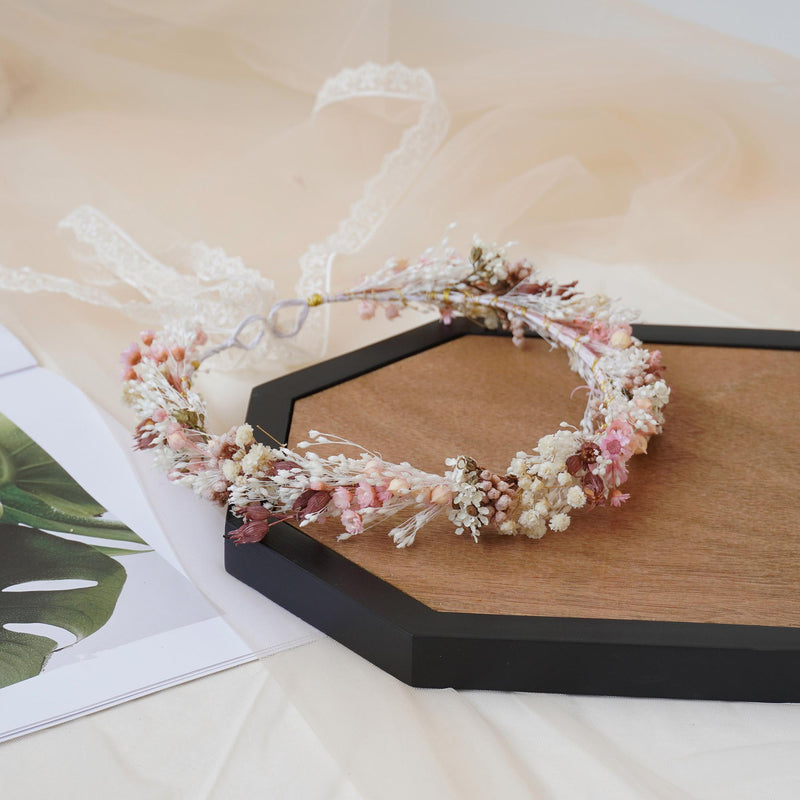Gypsophila Crown, Dried Flower Crown