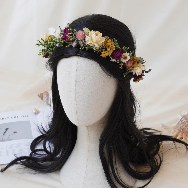Gypsophila Crown, Dried Flower Crown
