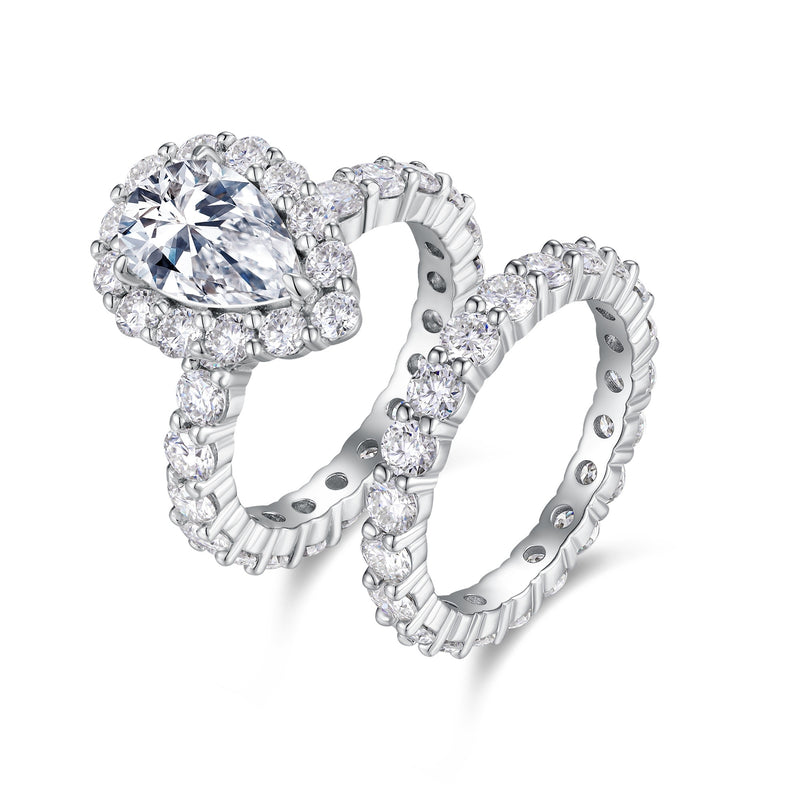 Devoted Dew - Fashionable Men's And Women's Ring And Ring Jewelry Set