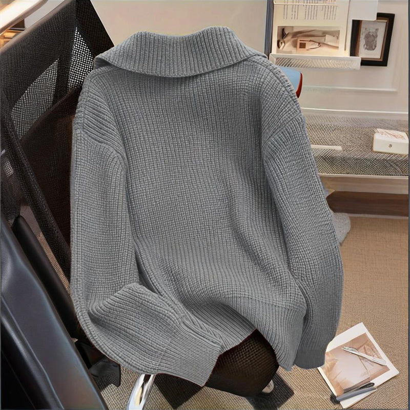 Women's Solid Color Free Size Sweater