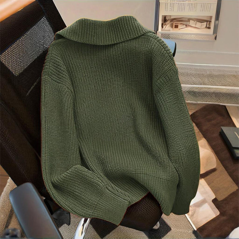 Women's Solid Color Free Size Sweater