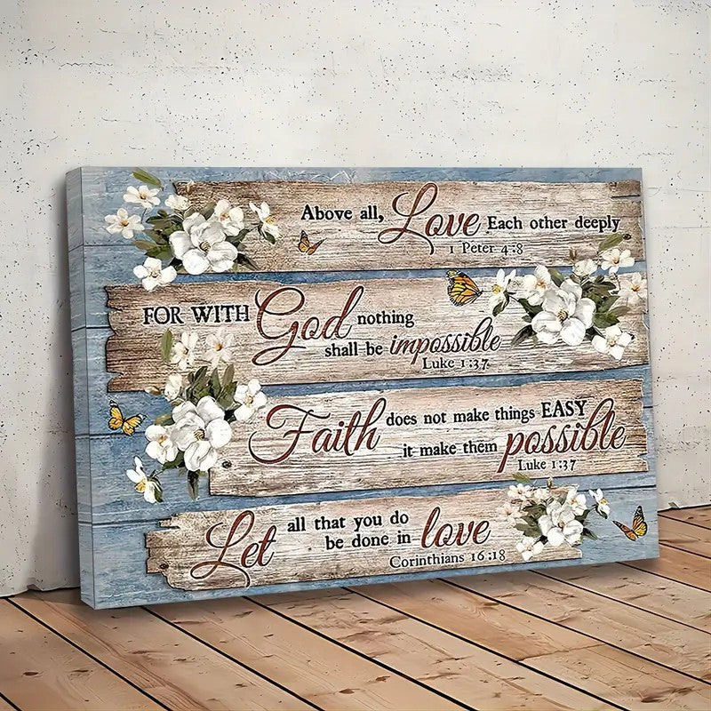 1 Piece Wood Frame Canvas Painting