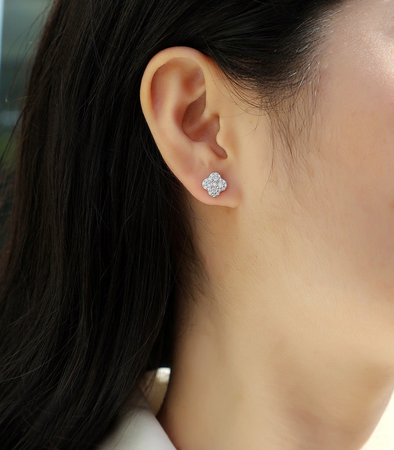Ningxiang - Fashionable And Luxurious Diamond Jewelry Earrings Set