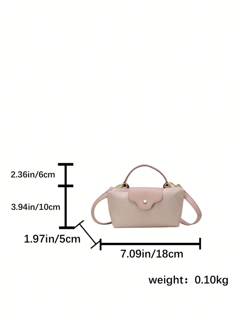 Casual Solid Color Fashionable Women's Handbag Crossbody Bag