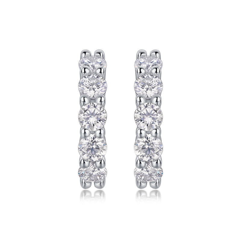Dawn Diamond Set With Moissanite Silver Earrings Luxury Fashion Diamond Earrings Stud Earrings