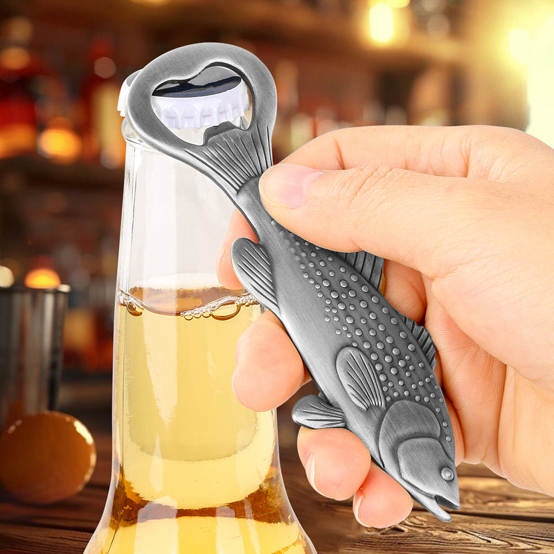 Creative Sea Bass Bottle Opener With Velvet Bag