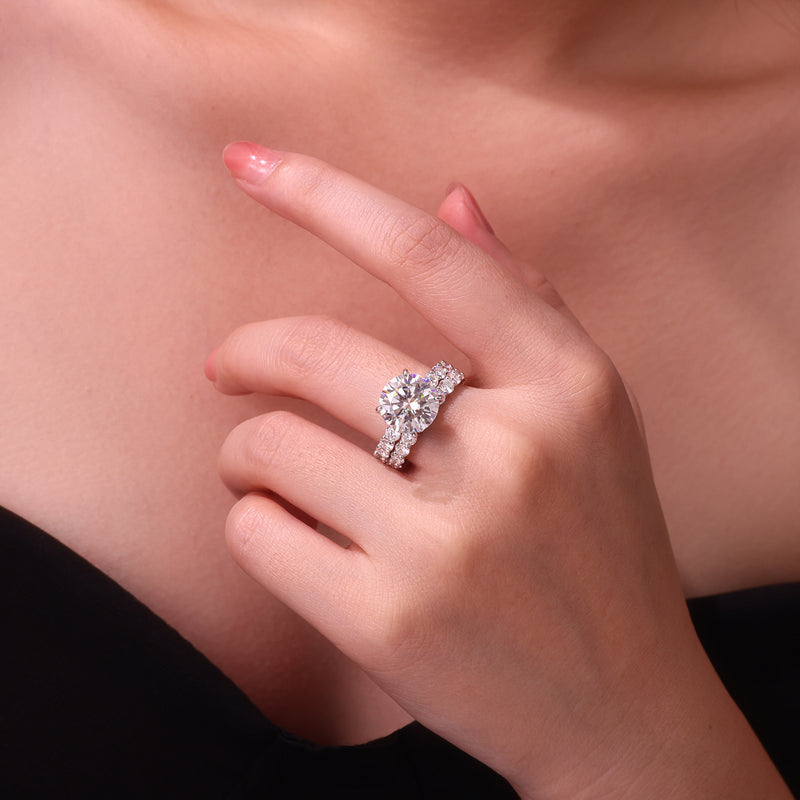 Time Vow - Fashionable Men's And Women's Ring Row Jewelry Set