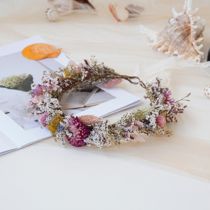 Gypsophila Crown, Dried Flower Crown