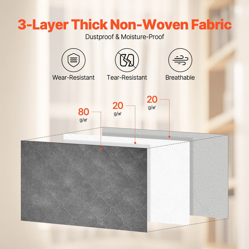 6 Packs 60L Oversized Blanket Storage Bags